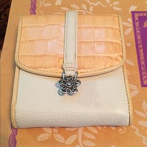 Brighton Bone Croc Leather Wallet
